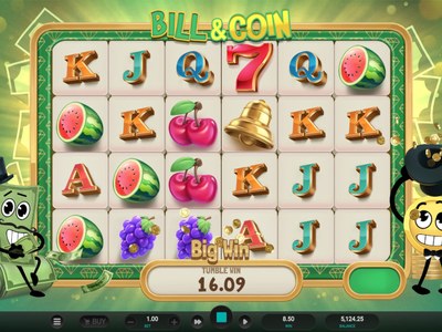 Bill and Coin — Оживший доллар от Hacksaw Gaming, монета и комичные денежные фриспины