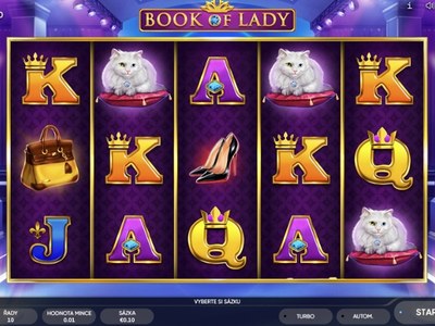 Book of Lady — Слот Book of Lady с расширяющимся книжным символом и респинами